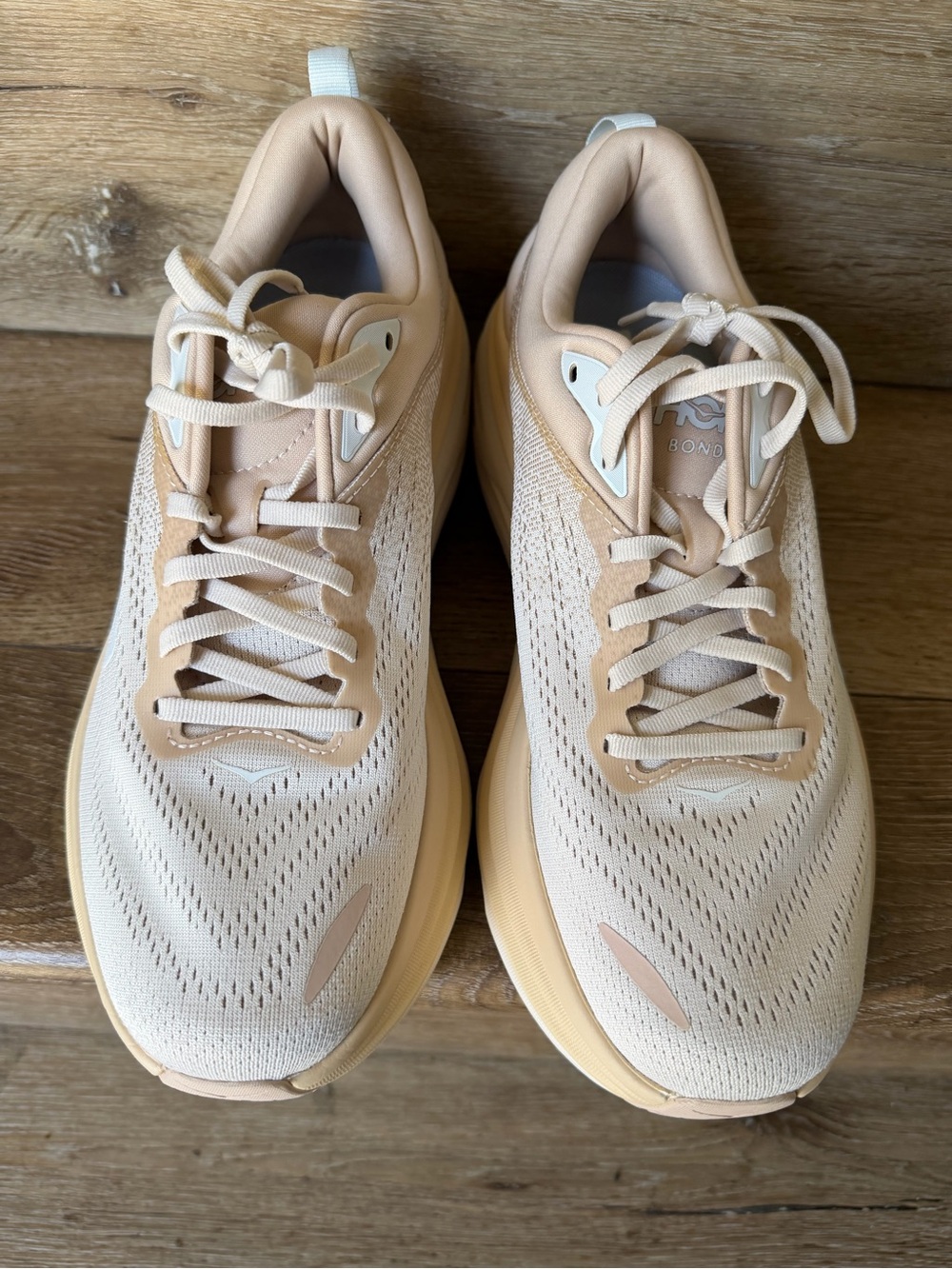 HOKA Bondi 8 Athletic Shoes Women’s Size 10 B  Shifting Sand Eggnog NEW - Picture 2 of 12